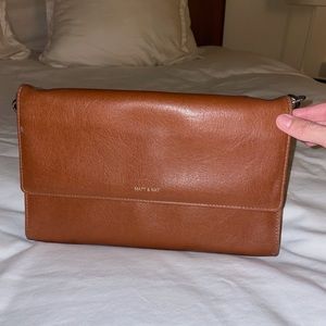 Carmel Brown Matt & Nat Clutch. Brand New!